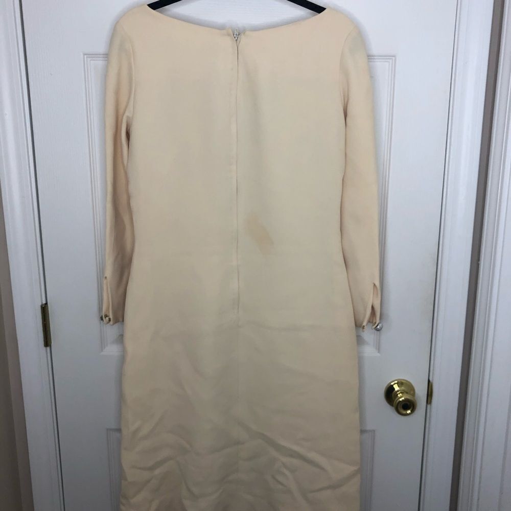Vintage Vera Hicks long sleeve key hole dress, size medium - Picture 10 of 14